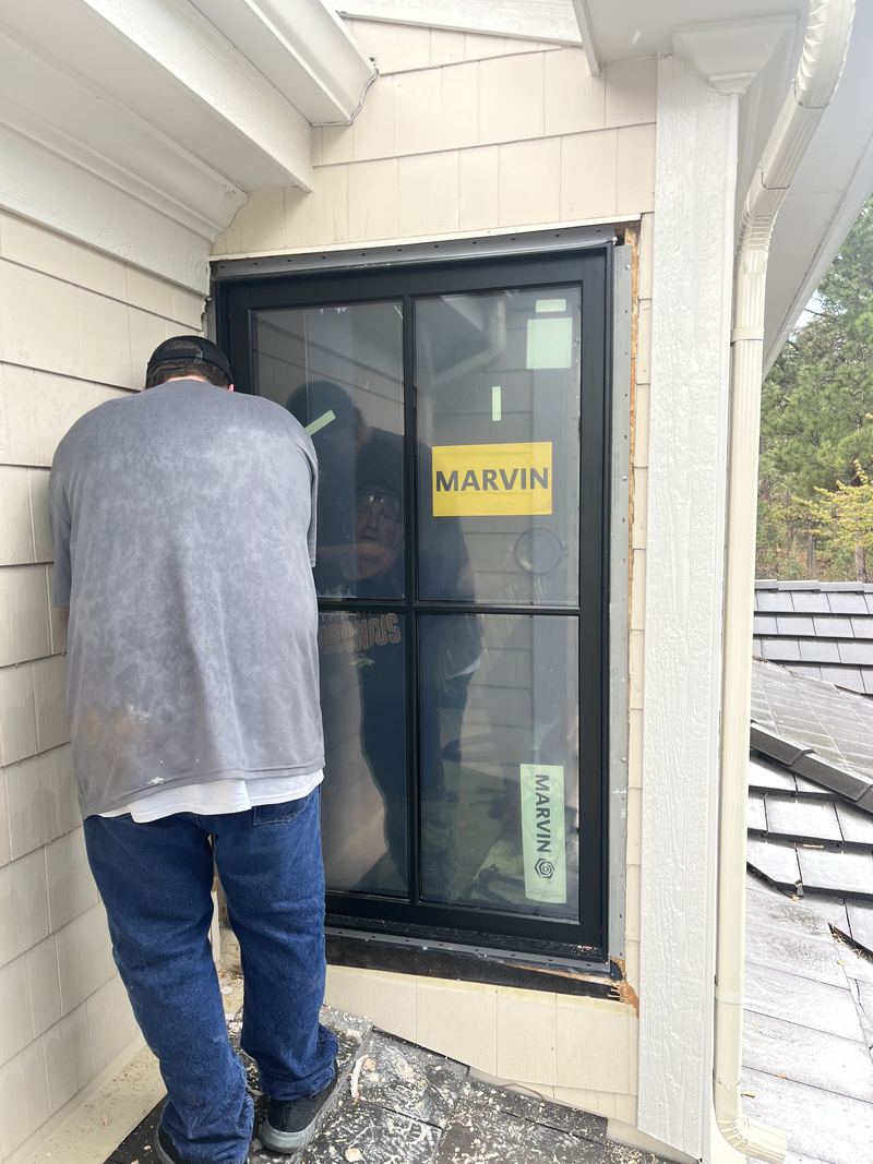 Marvin window being installed